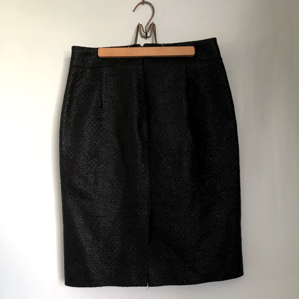 💐2/$20 Banana Republic black coated tweed pencil skirt 0